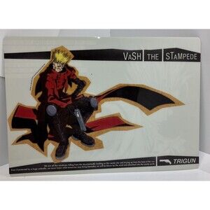 1998 7x10 Trigun Maximum Vash the Stampede Anime Shitajiki Pencil Board